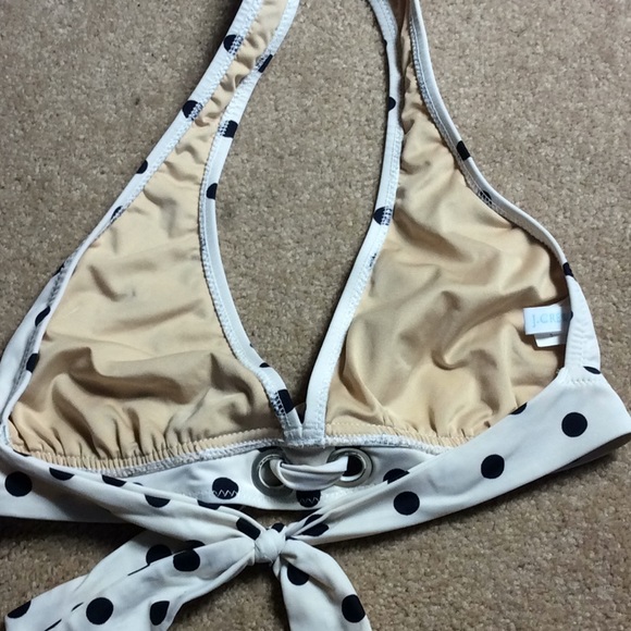 J crew Polka dot bikini top size small - Picture 2 of 3